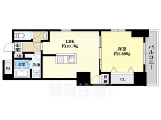 シロハイヌ尼崎【2階】の間取り