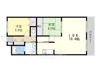 カルム千里丘【2階】の間取り