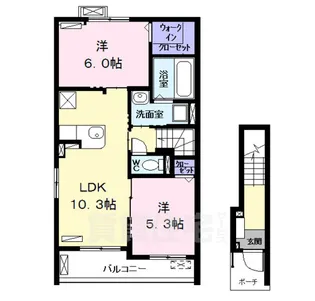クレマチス2【2階】の間取り