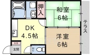 クレール行村【2階】の間取り