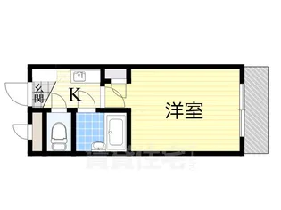 大阪府堺市堺区中向陽町1丁【マンション】の間取り