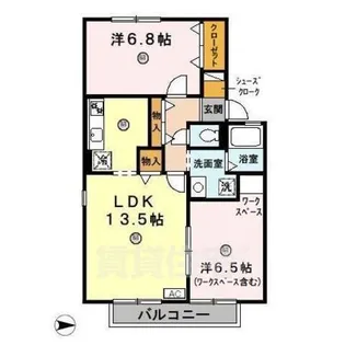 コンフォールシャトー【2階】の間取り