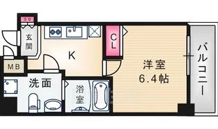 エヌイーワールド尼崎【3階】の間取り