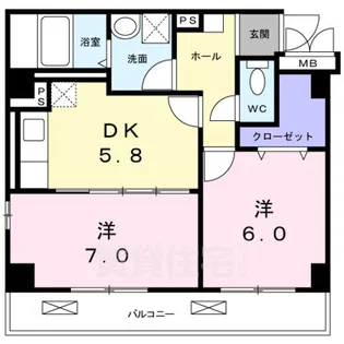 アルディエンテ Y&J【1階】の間取り