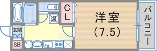 ガルフタワー【803号室】の間取り