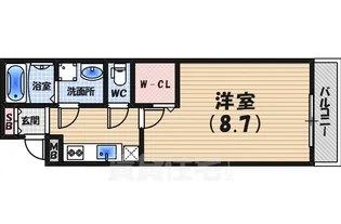 フジパレス夙川江上町【2階】の間取り