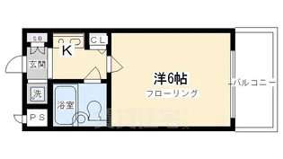 デトム・ワン烏丸一条【4階】の間取り