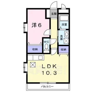 スペイシア友貴【1階】の間取り