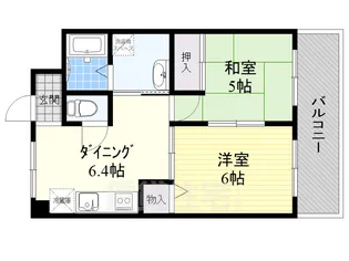 メゾンムーラン【5階】の間取り