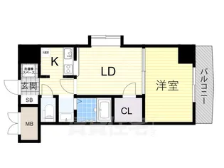 大阪府大阪市淀川区宮原5丁目【マンション】の間取り