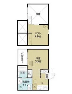 Flosheim(フロースハイム)【2階】の間取り