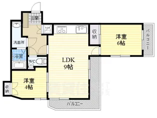 イスズハイツベル十三【4階】の間取り