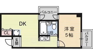 ラ・ペール一番館【4階】の間取り