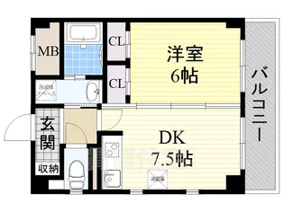 大阪府堺市北区百舌鳥赤畑町2丁【マンション】の間取り