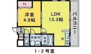 パラスト【1階】の間取り