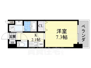 アジリア大曽根【9階】の間取り