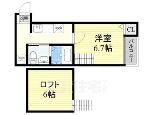 ペルカルロ白龍町【2階】の間取り