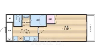 エスポワール二条城【1階】の間取り