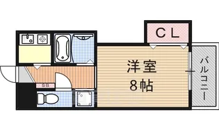 メゾン東大津【2階】の間取り
