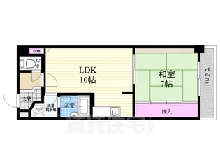 ウイングシティ西洞院【2階】の間取り
