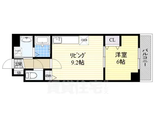 ヴァンクール新栄【3階】の間取り