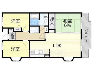 ゑびす若林【2階】の間取り