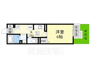 モナリエ園田【1階】の間取り