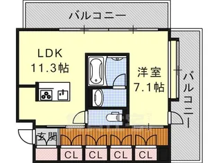 アーデン泉プレミア【8階】の間取り