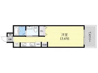 カスタリア伏見【5階】の間取り