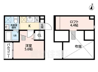 カーサ ベル 稲生(カーサベルイノウ)【1階】の間取り