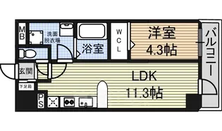 フォレシティ新栄【5階】の間取り