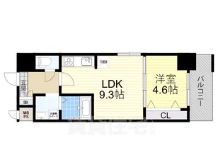 セノアタワー新大阪【7階】の間取り