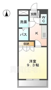 バンヴェール【1階】の間取り