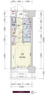 プレサンスTHE KYOTO 華苑【1階】の間取り