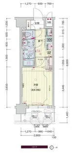 プレサンスTHE KYOTO 華苑【2階】の間取り