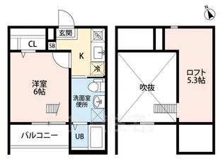 HACK HOUSE 長良町(ハックハウスナガラチョウ)【1階】の間取り