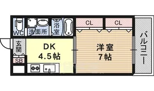 大阪府堺市堺区北庄町2丁【マンション】の間取り
