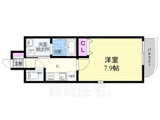 ファーストフィオーレ大阪ウエスト【4階】の間取り