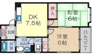 ビューレハイム【4階】の間取り