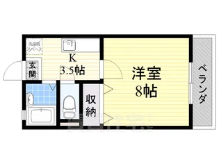 オークス大森【1階】の間取り