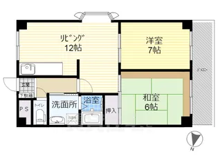 ハイムパーソネイジ【6階】の間取り