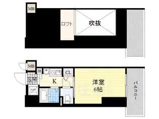 1Kの間取り画像