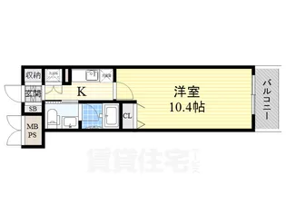 大阪府堺市堺区北花田口町2丁【マンション】の間取り