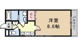 兵庫県尼崎市武庫川町4丁目【アパート】の間取り