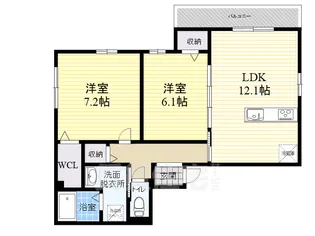 コルン コウロエン【3階】の間取り