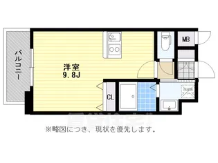 エンクレストベイ天神EAST【11階】の間取り