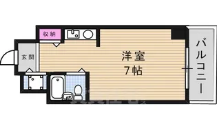 1Rの間取り画像