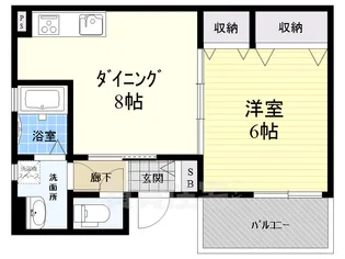 クリエオーレ生江Ⅱ【2階】の間取り