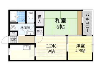 ラポール浜寺【3階】の間取り