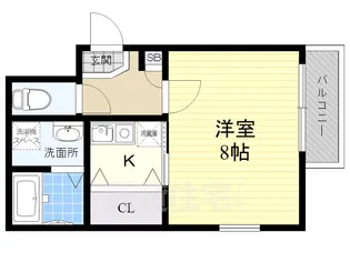 フェアリーハイム松原【4階】の間取り